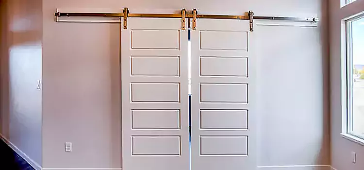 Glass Barn Door with Installation Hardware Kit Bethel Park